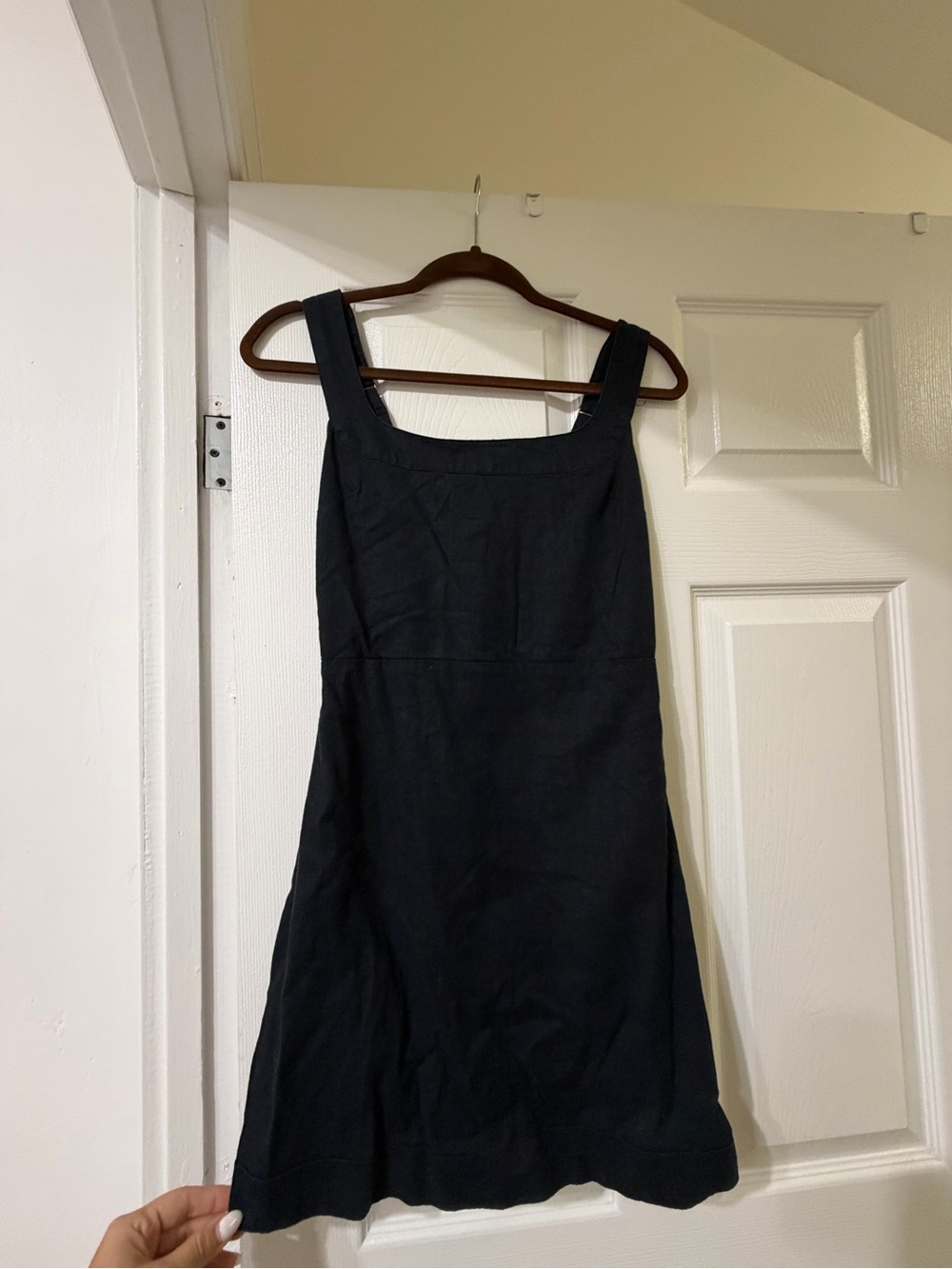 Abercrombie & Fitch Linen-Blend Wide Strap Mini Dress